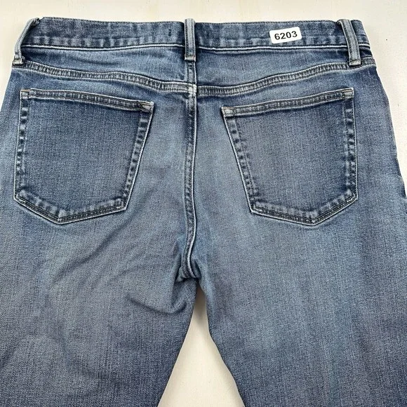 Uniqlo Kaihara Japanese Selvedge Jeans Mens 34x34 Slim Straight Light Wash Blue - Picture 2 of 12